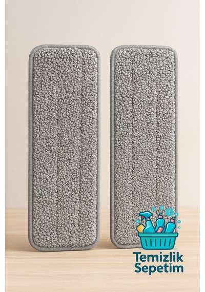 Cırtcırtlı Tablet Mop Ve Sprey Mop Uyumlu Mikrofiber Yedek Bez 2 Adet