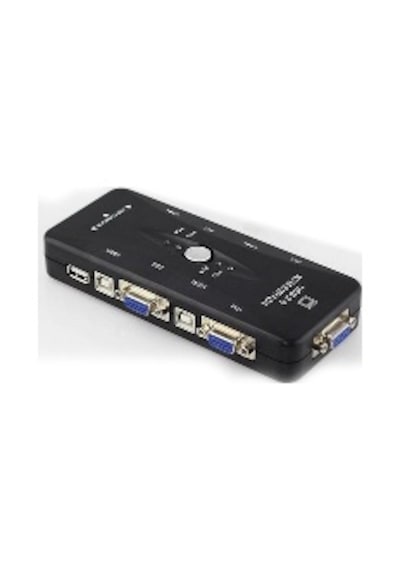 1 Monitör 4 Kasa Kvm Switch 4 Port Usb Kvm Switch