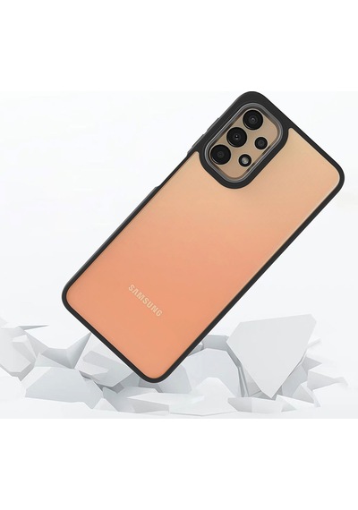 Zore Galaxy A13 4g Kılıf Ogaa Flora Kapak - Siyah