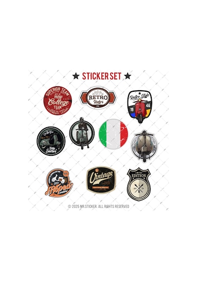 Bdls27 Küçük Boy 10lu Sticker Seti