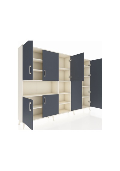 Arges Dolap 13 Raflı 7 Kapaklı 220x30x163 Aytaşı-antrasit/aytaşı Aytaşı-antrasit/aytaşı Arges Dolap 13 Raflı 7 Kapaklı 220x30x163 Aytaşı-antrasit/aytaşı Aytaşı-antrasit/aytaşı