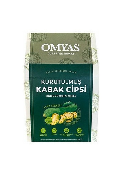 Omyas Elma Sirkeli Kurutulmuş Kabak Cips 285 ML