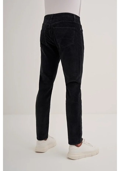 Cazador Vintage Terry Slim Fit Boru Paça Kadife Pantolon Siyah Cazador Vintage Terry Slim Fit Boru Paça Kadife Pantolon Siyah