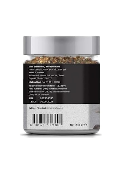 Pruf Pizza Makarna Baharatı/pizza Pasta Seasoning 145 Gr. Sağlıklı Cam Kavanoz 0