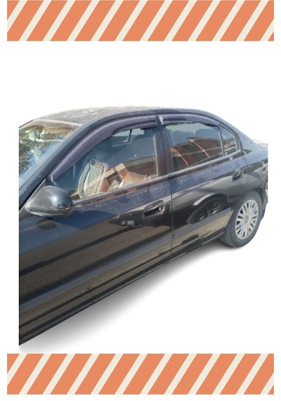 Hyundai Elantra 2002-2007 Modellerine Özel 4'lü Mügen Tip Cam Rüzgarlığı