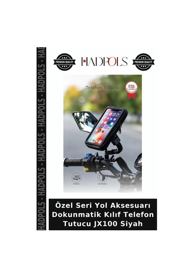 Özel Seri Yol Aksesuarı Dokunmatik Kılıf Telefon Tutucu Jx100 Siyah