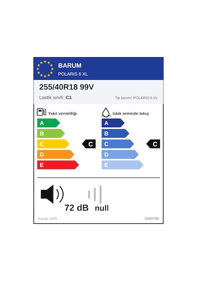 Barum 255/40 R18 99V XL Polaris 6 Kış Lastiği 2026