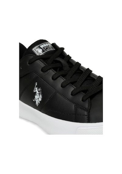 U.s. Polo Assn. Mango 4fx Erkek Siyah-beyaz Sneaker Ayakkabı-siyah Siyah