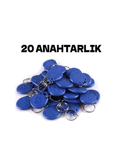 Electrima Manyetik RFID Keyfob Göstergeç Anahtarlık 20'li
