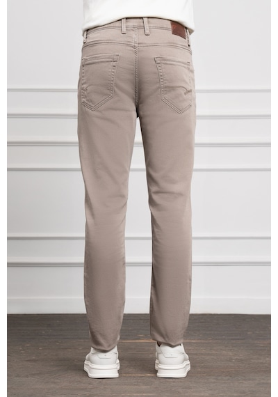 Morven Erkek Bej Mevsimlik Pamuk 5 Cep Dynamic Fit Jean Pantolon 25ms003027653 Bej