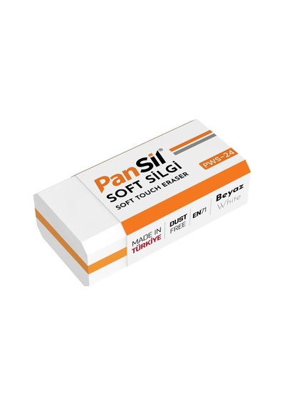 Pansil Beyaz Soft Silgi-24 Adet Çok Renkli