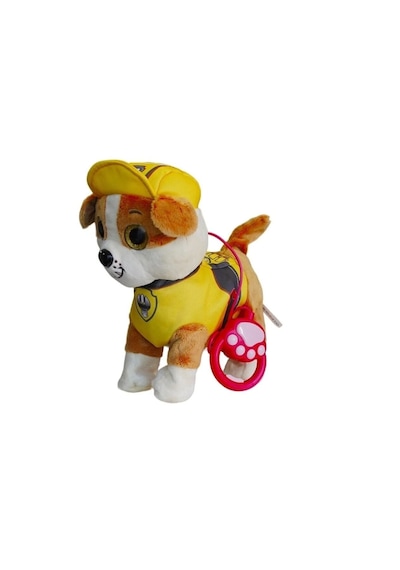 Paw Patrol Köpek Yürüyen, Havlayan Müzikli Tasmalı Kumandalı Peluş Oyuncak Paw Patrol Peluş Köpek, Paw Petrol Oyuncak Sarı