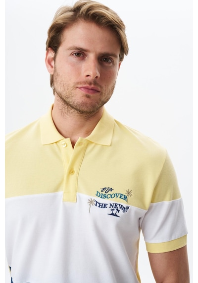 AR-MA Arma Erkek Regular Fit % 100 Pamuk Pike Polo Yaka Tişört Y29374355302 Sarı