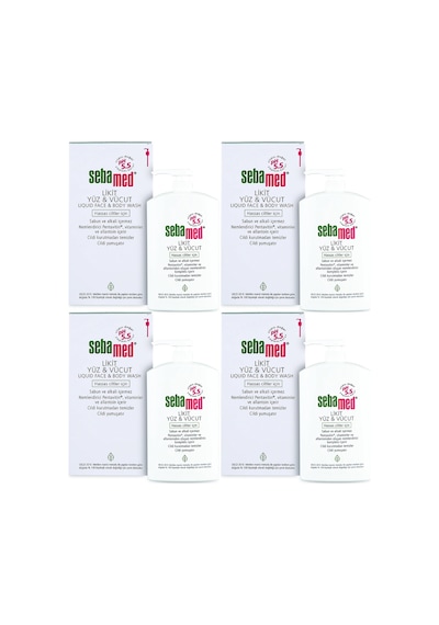 Sebamed Yüz Ve Vücut Temizleyici Likit 1000ml 4 Lü Set