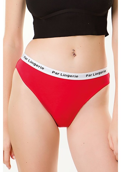Parlingerie Kadın 3lü Slip Külot Kırmızı-beyaz-turuncu Kırmızı - Beyaz - Turuncu