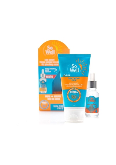 So Well Plus Leke Karşıtı Güneş Kremi SPF50+ 75 ML + Hyaluronic Acid Serum 30 ML