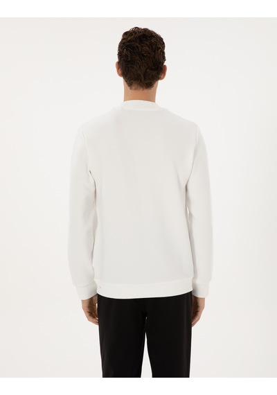 Pierre Cardin Erkek Beyaz Sweatshirt 50316633-vr013 Beyaz