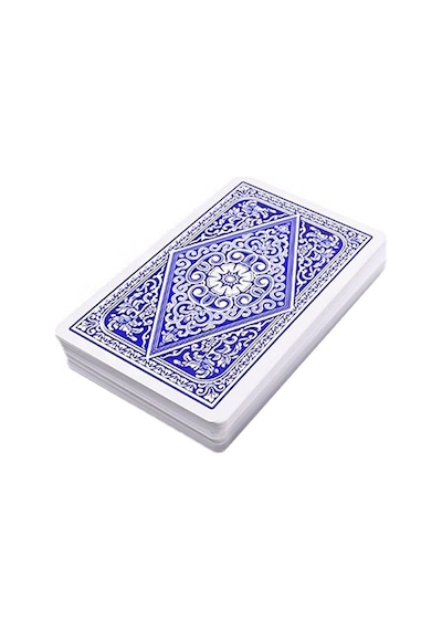 Mavi Pvc Plastik Su Geçirmez Jumbo Blackjack iskambil Oyun Kağıdı cin443mv