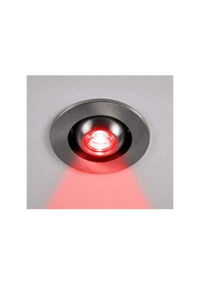 1 Adet Noas Yl94 0104 Satin Kasa 1w Led Spot Kırmızı Işık Çok Renkli