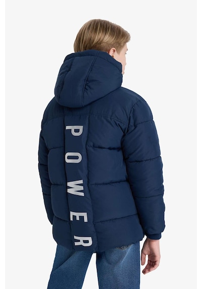 Defacto Erkek Çocuk Su İtici Kapüşonlu Polar Astarlı Parka E9374a825wnnv146 Lacivert-nv146