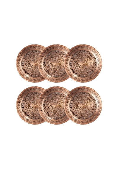 Dmt Copper Home Gaziantep Bakır Çerezlik Seti Kuruyemiş 6 'lı Set 12cm X 2,5cm