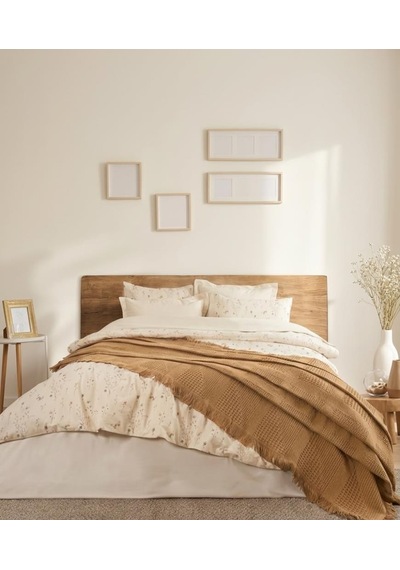 Şaheser Home Collection Çift Kişilik Pikeli Dijital Baskılı Nev Takımı Marvin Hardal Çok Renkli