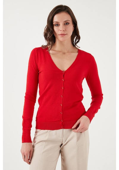 Fashion Friends Bayan Hırka 24k0781k1 Kırmızı Kırmızı