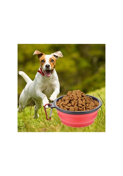 Katlanabilir Kedi Köpek Mama Ve Su Kabıı Köpek Oyuncağı - Maavi Gs