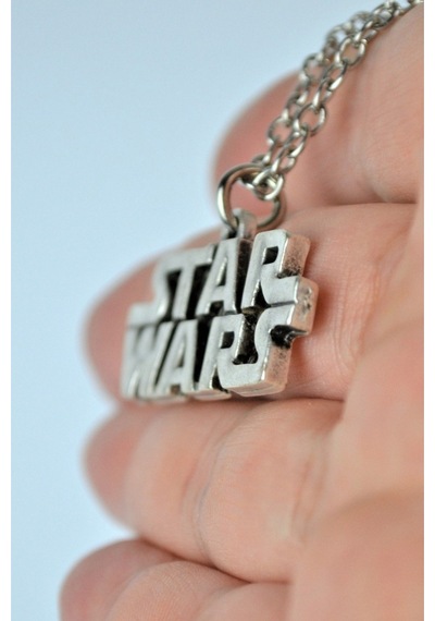 Star Wars Gümüş Kaplama Zincir Kolye 60 CM Siyah