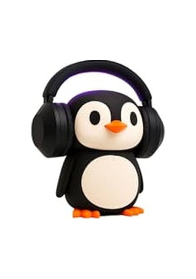Penguen Kulaklık Standı Çok Renkli