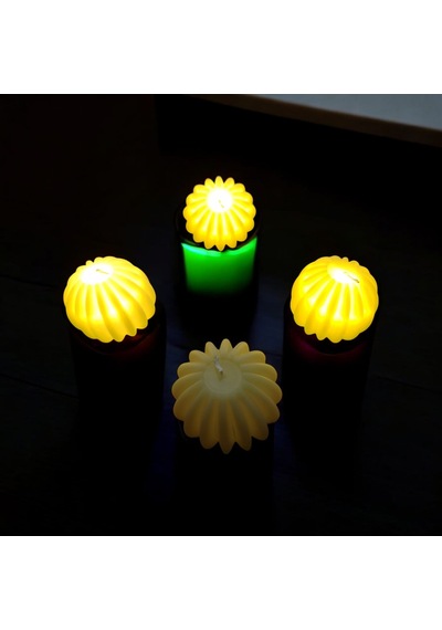 Vıp Kalite Led Işıklı Mum 6 Adet Yılbaşı Noel Mumu Pilli Gün Işığı Mum 6 Yılbaşı Mumu Süsleri Gün Işığı