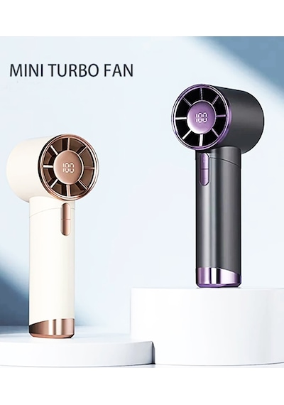 Fw50 Mini Turbo Jet Fan - Mini Şarjlı Vantilatör - Mini Fan Super Power 1 Adet