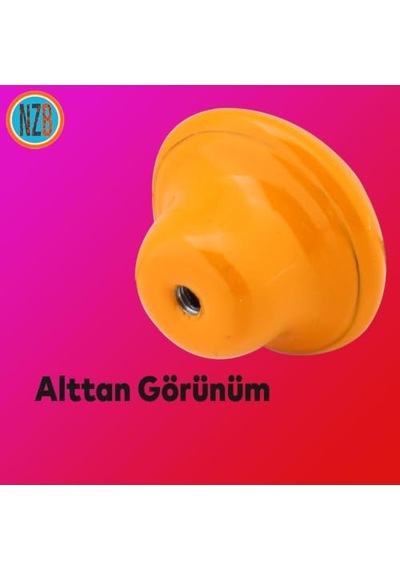 10 Adet Mobilya Kulp Mutfak Çekmece Dolap Kapak Kulpu Kulbu Turuncu Metal Kulp Çok Renkli