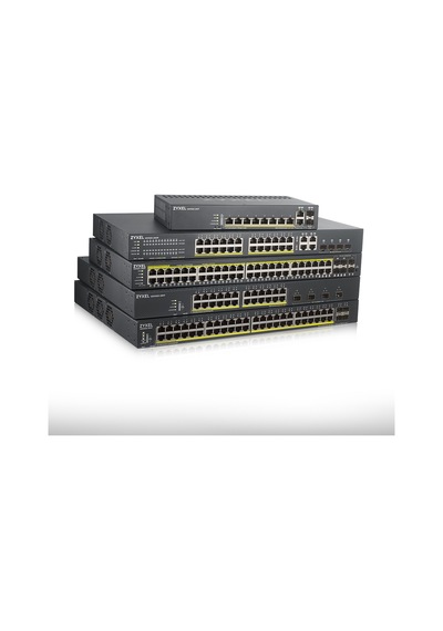 ZYXEL NEBULA GS1920-24HP V2 24P 100/1000 + 4xDUALSFP L2 YÖNETİLEBİLİR HYBRID POE SWITCH (375 WATT)