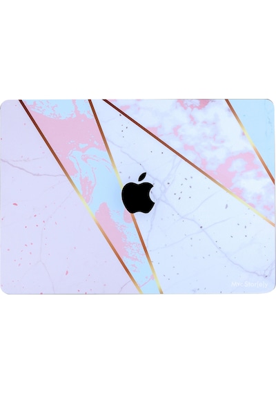 Apple Uyumlu MacBook Pro Kılıf 13inç M1-m2 Koruyucu Sticker Laptop Kaplama A2338 İle Marble14 Karışık