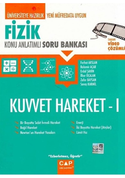 Çap Yayınları Fizik Kuvvet Hareket 1 Konu Anlatımlı Soru Bankası