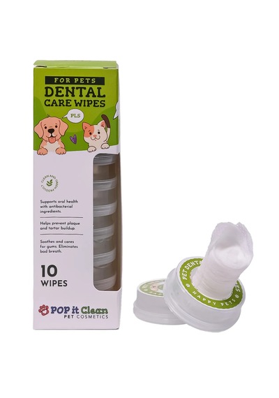 Popitclean Evcil Hayvan Kedi & Köpek Diş Bakım ve Temizleme Mendili