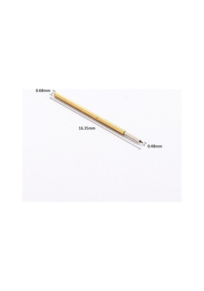 Pogo Pin P50-b1 Uyumlu 100 Adet Set Altın Kaplama Yaylı Test Probu Pim 3a 0.5mm Programlayıcı
