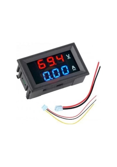 DİJİTAL VOLTMETRE-AMPERMETRE 100V-10A