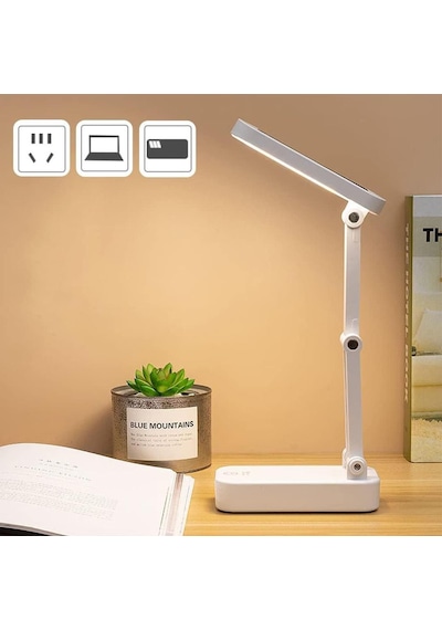 Powermaster Pm-24440 Katlanabilir Dokunmatik Tuşlu Solar / Şarjlı Ledli Masa Lambası Şeffaf