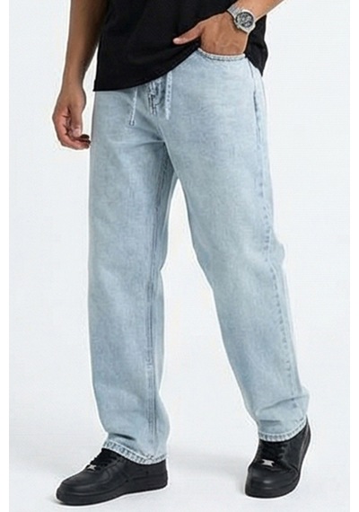 Bigdart Erkek Rahat Kesim Baggy Jean Pantolon 30075 - Mavi