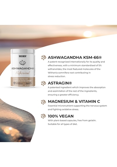 Weider Ashwa/gandha Professional Ksm66 Astragin Magnesium