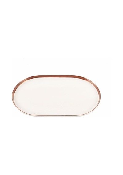 Porland Chopin Bakır Kayık Tabak 32 Cm 04alm007824