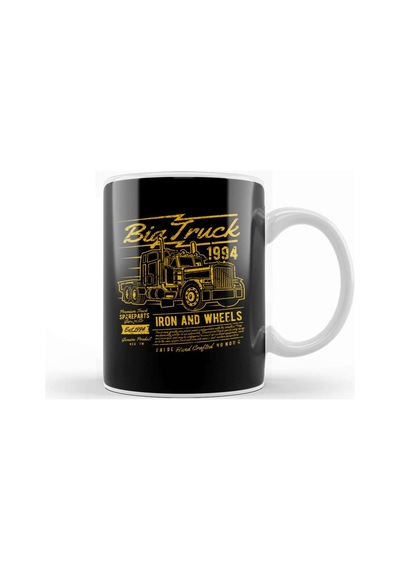 Fun Cool Vintage Big Truck Kupa Bardak Porselen Karışık