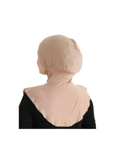 Modish Group Kadın Boyunluklu Hijab Tesettür Pratik Spor Bone - Sarı Koyu Vizon