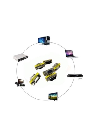 Vga Dişi Dişi Çevirici 15 Pin Vga Uzatma Aparati Vga Extender