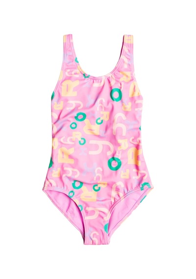 Roxy Roxy Funny Bambino One Piece Kız Çocuk Pembe Mayo Mgj5