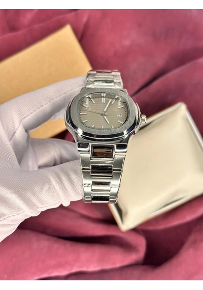 Patek Philippe Süt Kahvesi Kadran Erkek Kol Saati Gümüş