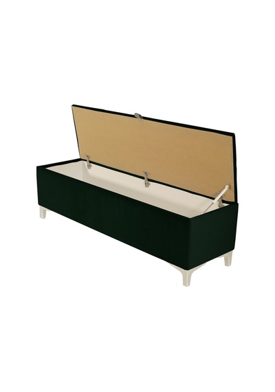 Vetra V2 Sandıklı Puf  Yeşil Dilimli Model Sandıklı Bench Puf - Sandıklı Yatak Ucu Bankı