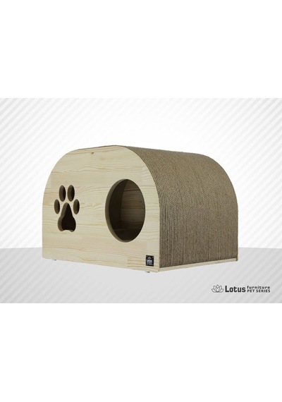 Lotus Furniture Pet Series Torino Tırmalamalı Kedi Evi